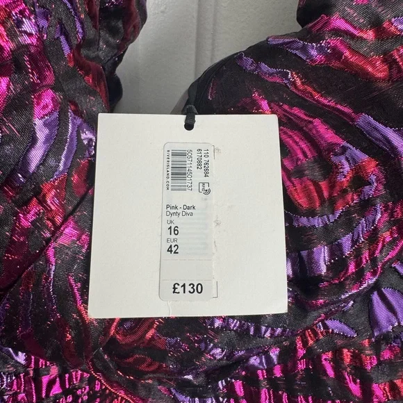 River Island Pink and Black Swirl Dress - Picture 1 of 2